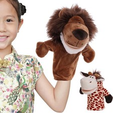 2 Pieces Animal Hand Puppet