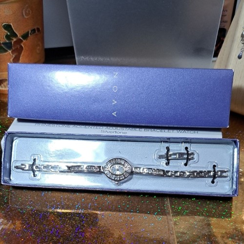 Avon silver bracelet watch - silver,