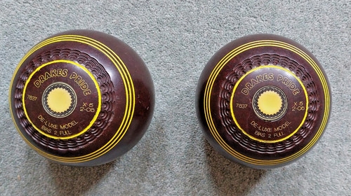 Brown crown green bowls - , drakes