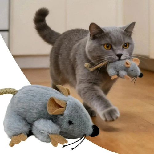 Cat toy mouse realistic - cat,
