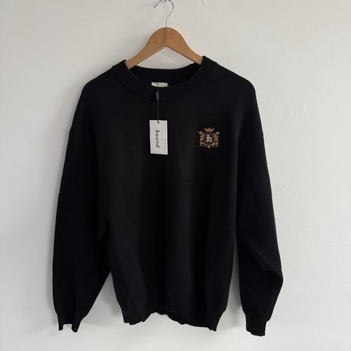 Bound crest panel - panel, knit