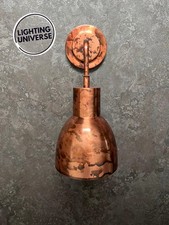 Antique copper wall sconce - copper,