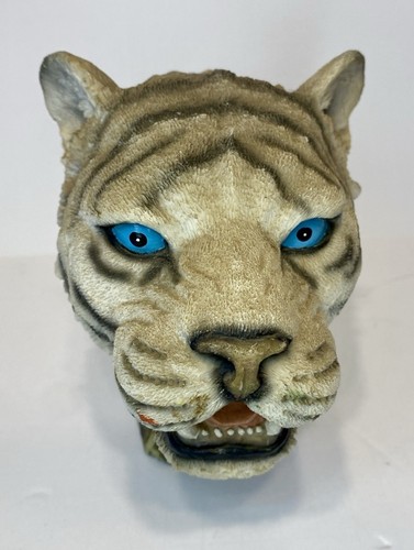 White tiger resin figurine - white,