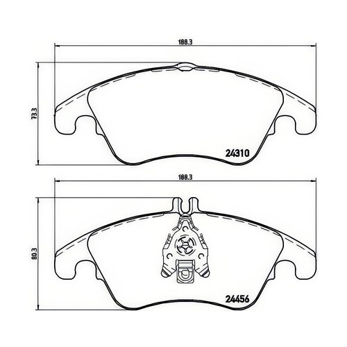Brembo p50069 brake pad - brembo, set