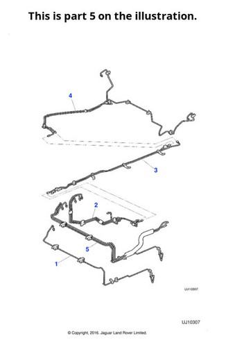 Jaguar genuine brake pipe - genuine,
