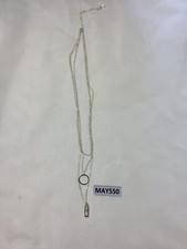 H&M Silver Layered  Necklace with Pendant Costume Jewellery MAY550