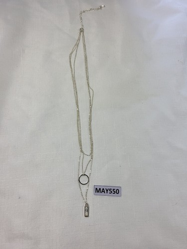 Silver layered necklace - h&m,