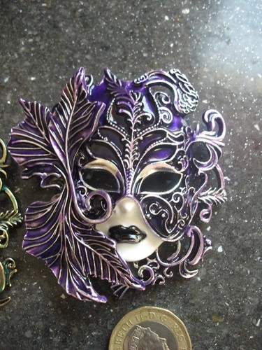 Large venetian masquerade mask - venetian,