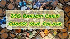 Magic The Gathering - Bundle - 250 Random Cards with Rares - Pick a Colour - MTG