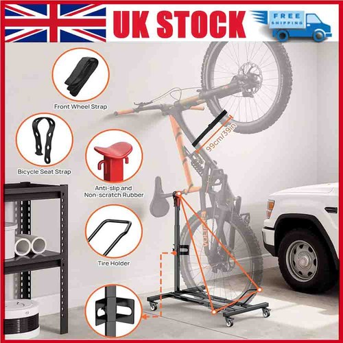 Vertical bike stand with - stand,