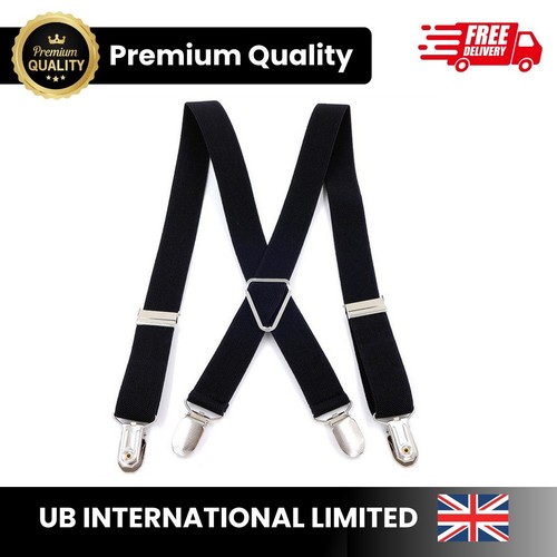 Heavy duty elastic suspenders - heavy,