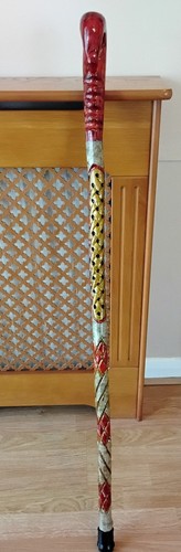 Handmade hazel staff with - , a