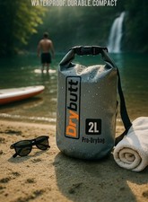 Drybutt Waterproof 2L Litre Dry Bag Kayak Canoe Wild Camp Trekking GREY DRYBAG