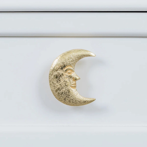 Gold crescent moon drawer - gold,