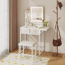 Dressing Table With LED Mirror
