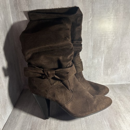 Apt size brown suede - brown,