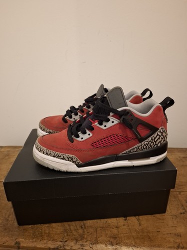 Jordan spizike low red grey - gs,