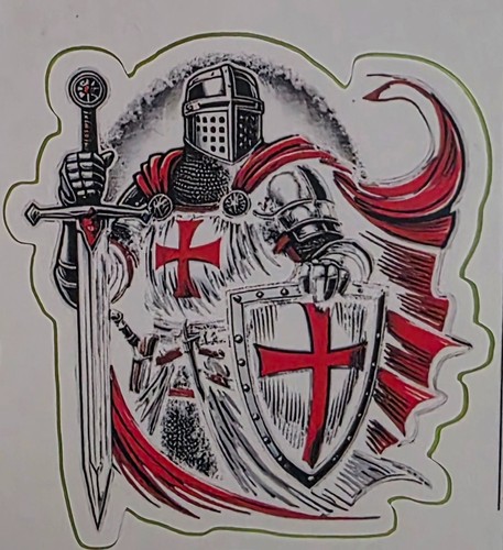 Knights templar car sticker - templar,
