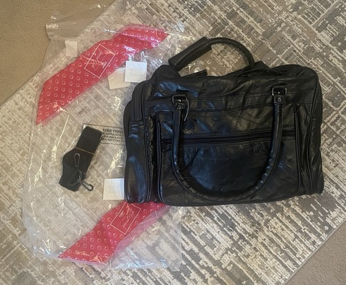 Cotton traders black leather - cotton,