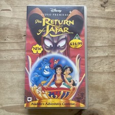 Aladdin - The Return Of Jafar VHS Video Tape Walt Disney Video Premiers 1995