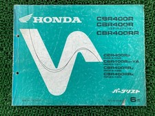 CBR400R RR Parts List, 6th