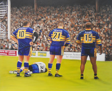 'The Front Row' - Leeds Rhinos Art Print
