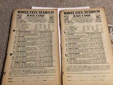 2 x White City Greyhound Race Cards 8th & 17th September 1936.