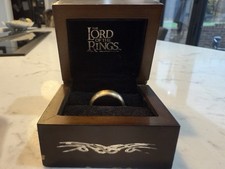 Noble Collection The One Ring 9ct Solid Gold The Lord Of The Rings