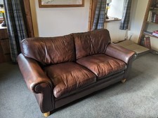  Leather Sofa - Laura Ashley -Free delivery within 30 miles of our home address 
