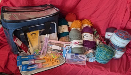 Large crochet knitting job lot - crochet/knitting,