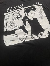 ELVANA ELVIS NIRVANA 2025 UK TOUR NEW BLACK T-SHIRT SIZE MEDIUM