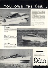 1948 PAPER AD 3 PG Boat Elco