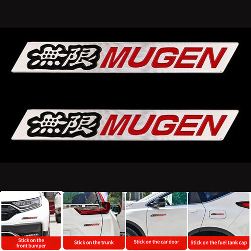2pcs mugen emblem badge side - 2pcs,