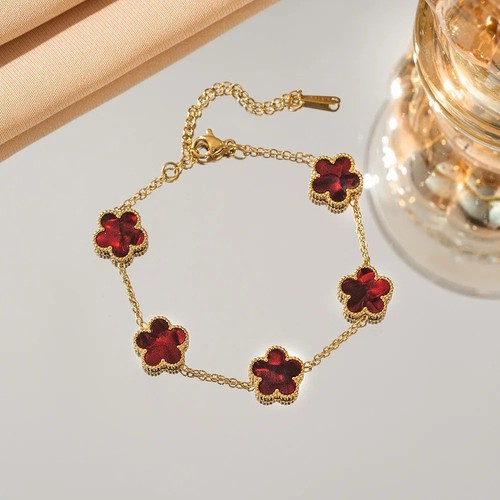 18k gold plated clover leaves - 18k,