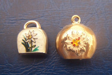 2 x VINTAGE SILVER & ENAMEL