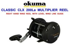 OKUMA CLASSIC CLX 200La MULTIPLIER REEL FOR SEA FISHING BEACHCASTER SURF ROD