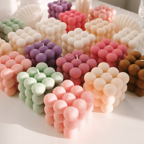 Decorative bubble candle - decorative,