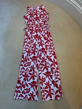 Zara Red Printed Jumpsuit Age
