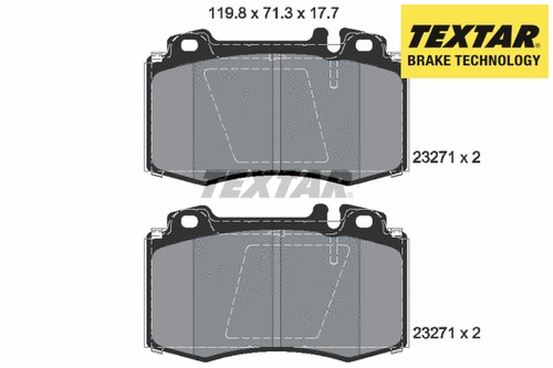 Front brake pad set - front,