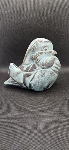 Ceramic green dove ornament - green,