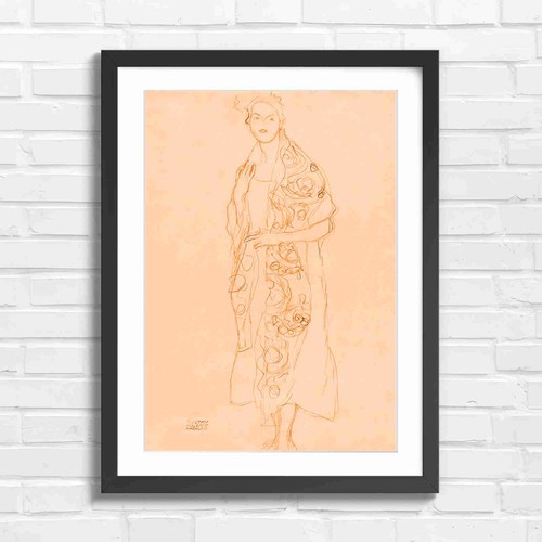 Art nouveau fashion - nouveau, sketch