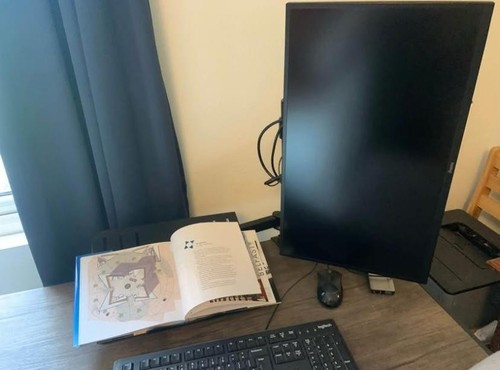 Monitor arm with laptop tray - monitor,