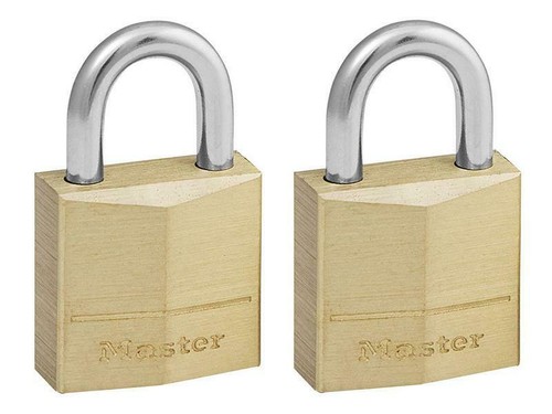 Master lock solid brass - brass, 20mm