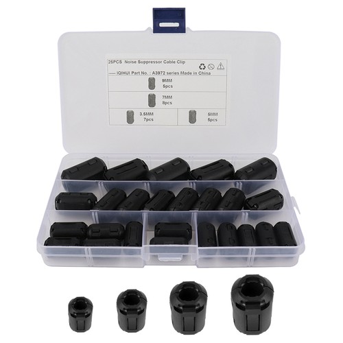 25x clip ferrite core ring - ferrite,