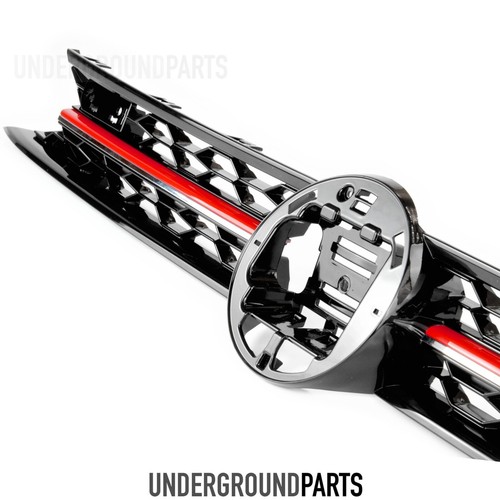 Gti style black red front - style,