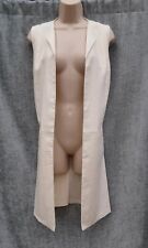 LINEN WAISTCOAT,SMART,CASUAL,HIPPIE,BOHO,FOLK,60S,70S VINTAGE LOOK,SIZE 12,NWOTS