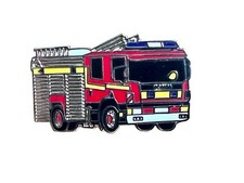 FIRE ENGINE RED Metal Pin