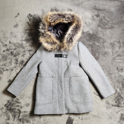 Zara manteco girls gray hooded - manteco,