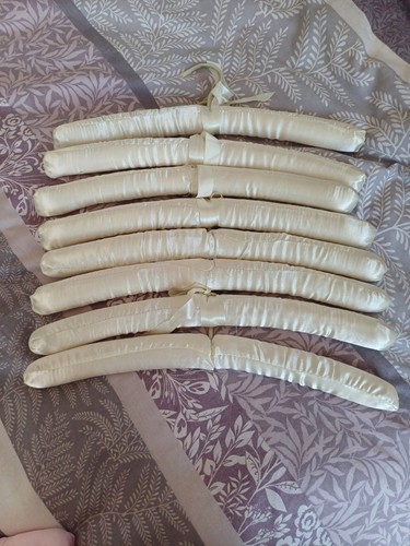 Ivory padded satin clothes - x,