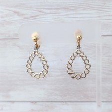Vintage Clip On Earrings Gold